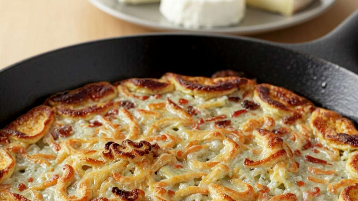 Crique d’avril au Saint-Nectaire ou fromage de chèvre