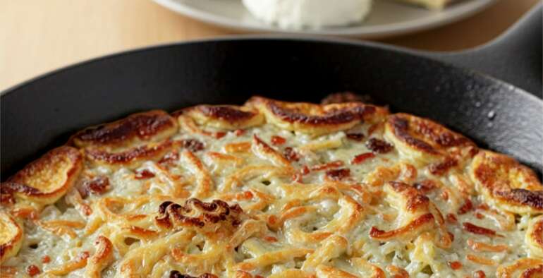 Crique d’avril au Saint-Nectaire ou fromage de chèvre